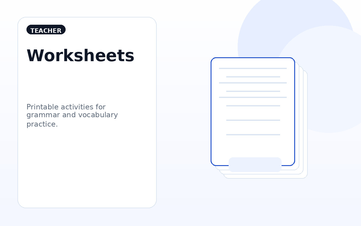 Worksheets